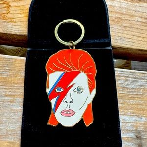 David Bowie Keychain by Georgia Perry